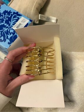 Stella & Dot Gold Multi-Band Cuff Bracelet